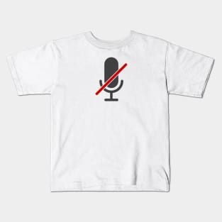 Mute Symbol Kids T-Shirt